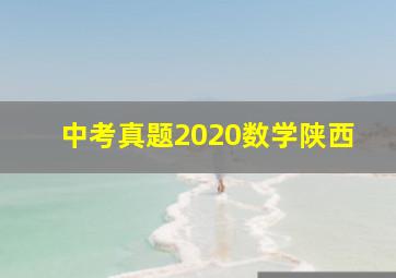 中考真题2020数学陕西