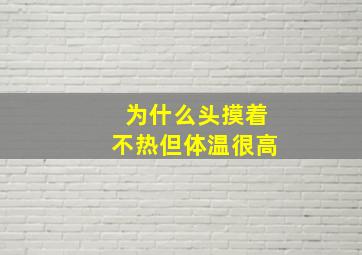 为什么头摸着不热但体温很高