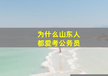 为什么山东人都爱考公务员