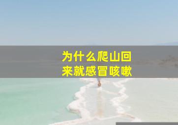 为什么爬山回来就感冒咳嗽