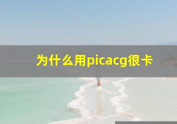 为什么用picacg很卡