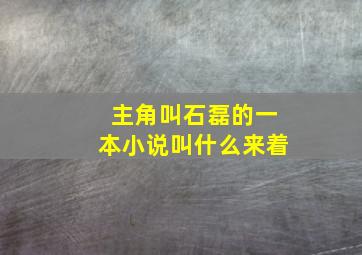 主角叫石磊的一本小说叫什么来着