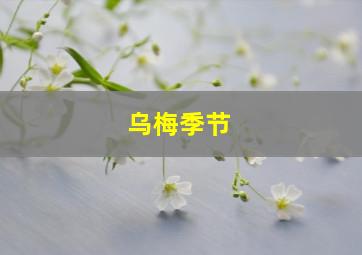 乌梅季节