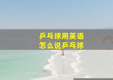 乒乓球用英语怎么说乒乓球