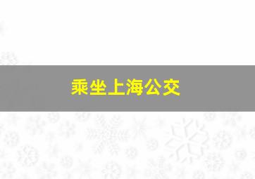 乘坐上海公交