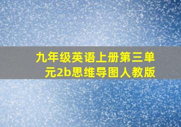 九年级英语上册第三单元2b思维导图人教版