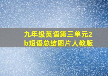 九年级英语第三单元2b短语总结图片人教版