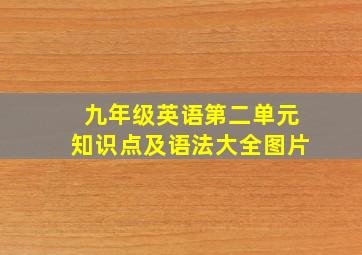 九年级英语第二单元知识点及语法大全图片