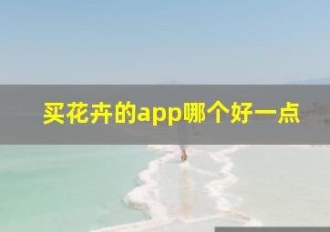 买花卉的app哪个好一点