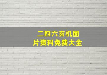 二四六玄机图片资料免费大全