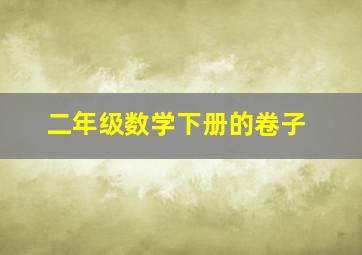 二年级数学下册的卷子