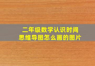 二年级数学认识时间思维导图怎么画的图片