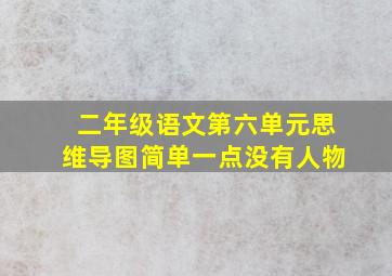 二年级语文第六单元思维导图简单一点没有人物