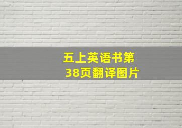 五上英语书第38页翻译图片