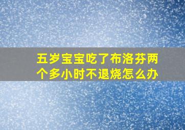 五岁宝宝吃了布洛芬两个多小时不退烧怎么办