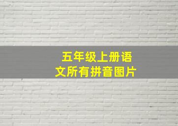 五年级上册语文所有拼音图片