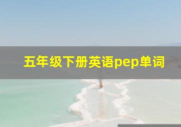 五年级下册英语pep单词