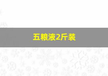 五粮液2斤装