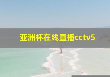 亚洲杯在线直播cctv5