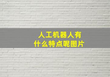 人工机器人有什么特点呢图片