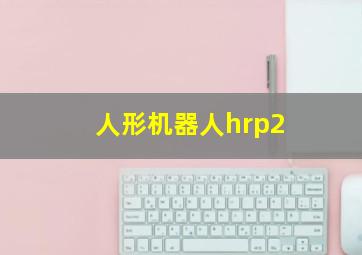 人形机器人hrp2