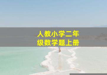 人教小学二年级数学题上册