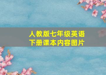 人教版七年级英语下册课本内容图片