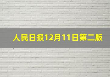 人民日报12月11日第二版