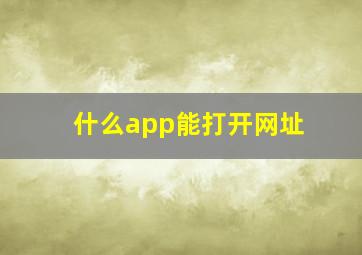 什么app能打开网址