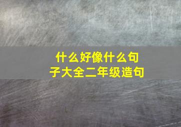 什么好像什么句子大全二年级造句