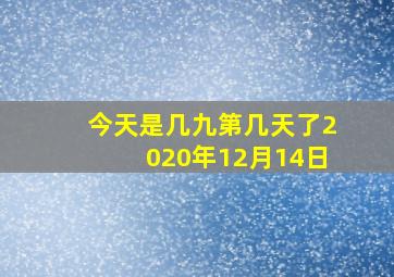 今天是几九第几天了2020年12月14日