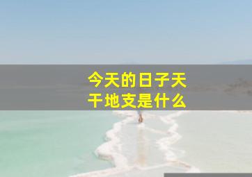 今天的日子天干地支是什么