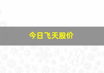 今日飞天股价