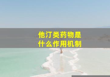 他汀类药物是什么作用机制