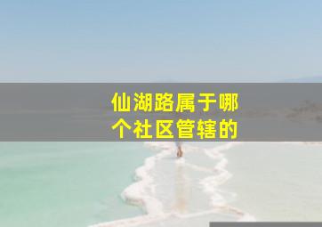 仙湖路属于哪个社区管辖的