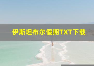 伊斯坦布尔假期TXT下载