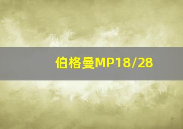 伯格曼MP18/28