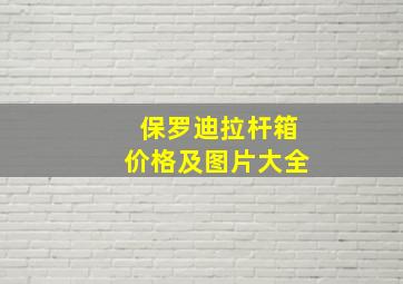 保罗迪拉杆箱价格及图片大全