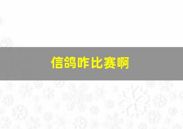 信鸽咋比赛啊