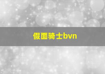 假面骑士bvn