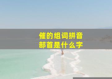 催的组词拼音部首是什么字