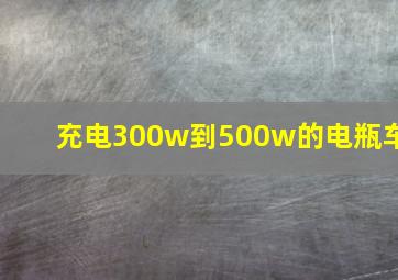 充电300w到500w的电瓶车