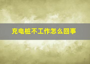 充电桩不工作怎么回事