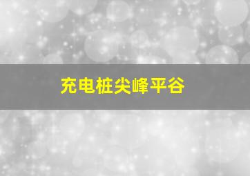 充电桩尖峰平谷