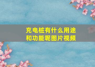 充电桩有什么用途和功能呢图片视频