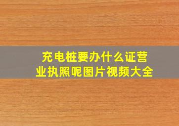 充电桩要办什么证营业执照呢图片视频大全