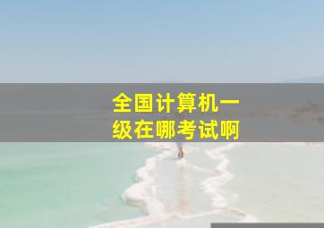 全国计算机一级在哪考试啊