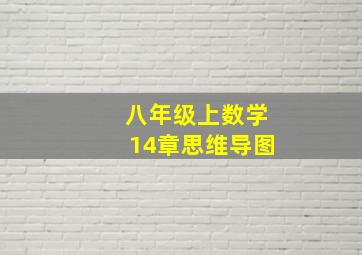 八年级上数学14章思维导图