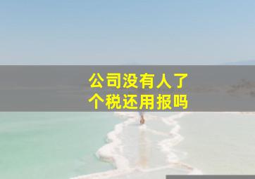 公司没有人了个税还用报吗