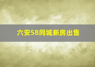 六安58同城新房出售